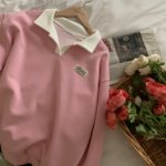 FINE – свитшот с воротником-поло