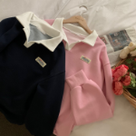 FINE – свитшот с воротником-поло