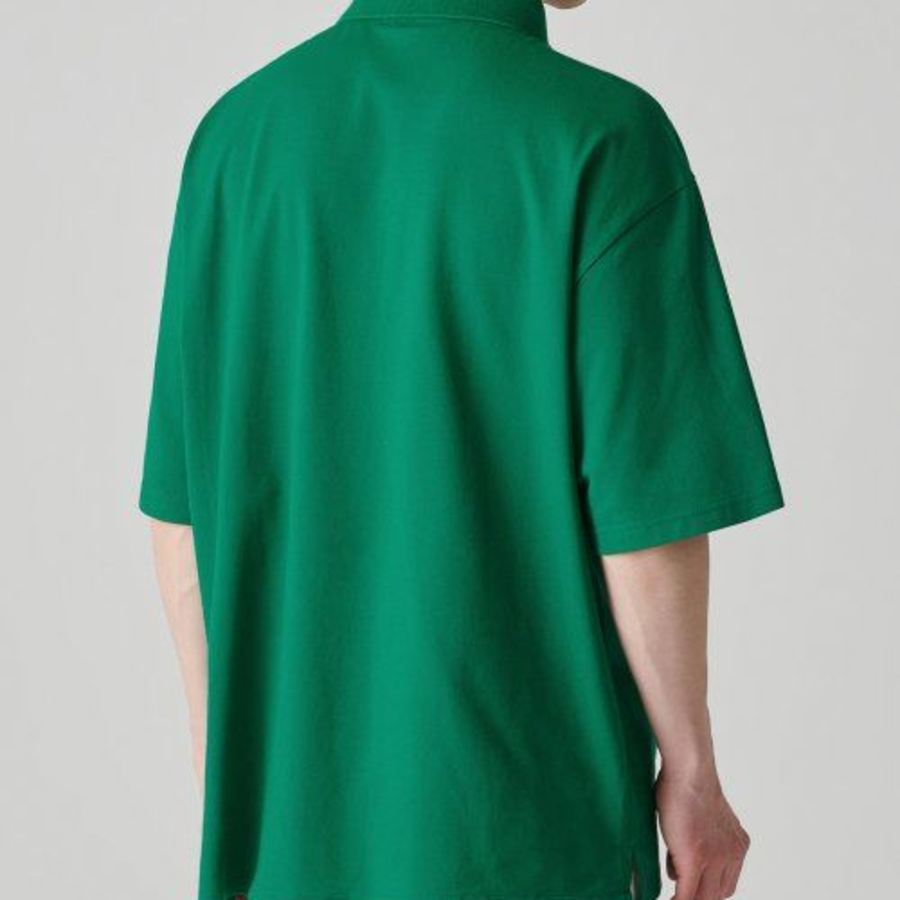 [Cool Standard] Oversized Piqué Polo Shirt [Irish Green]