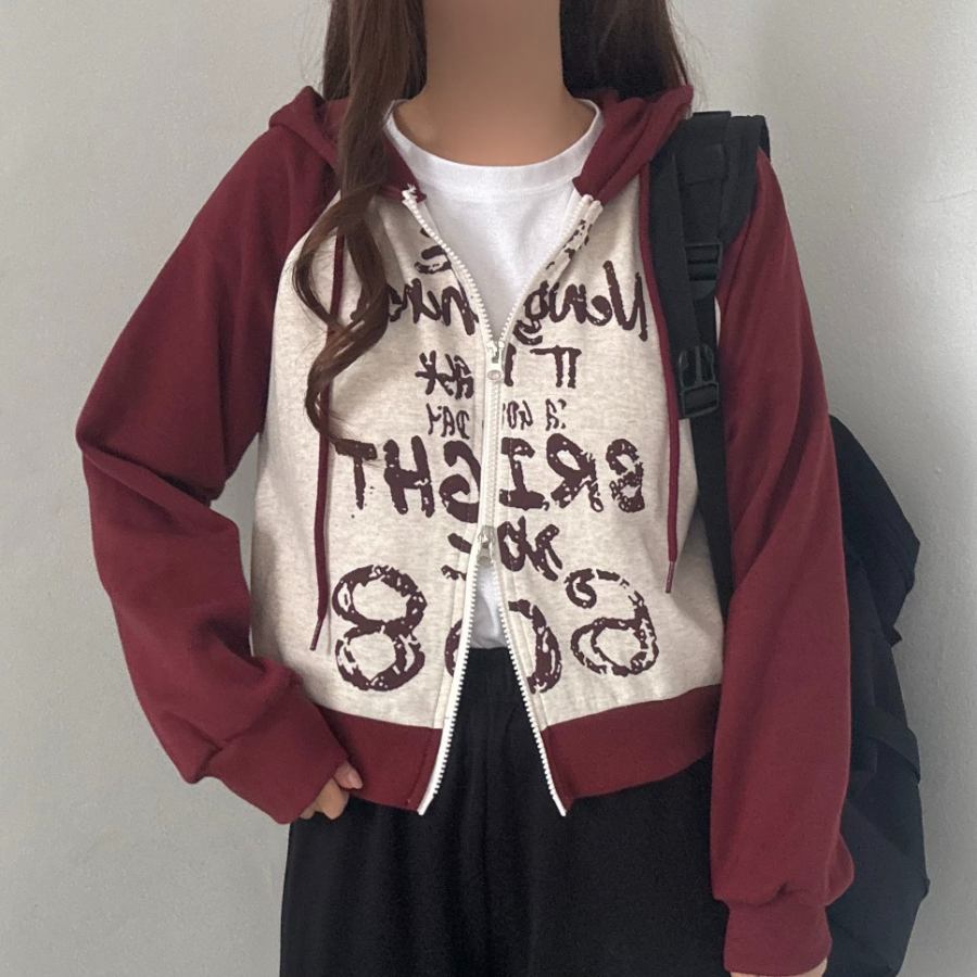 Two-Way – толстовка Raglan Cropped Sweatshirt Zip-Up