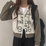 Two-Way – толстовка Raglan Cropped Sweatshirt Zip-Up