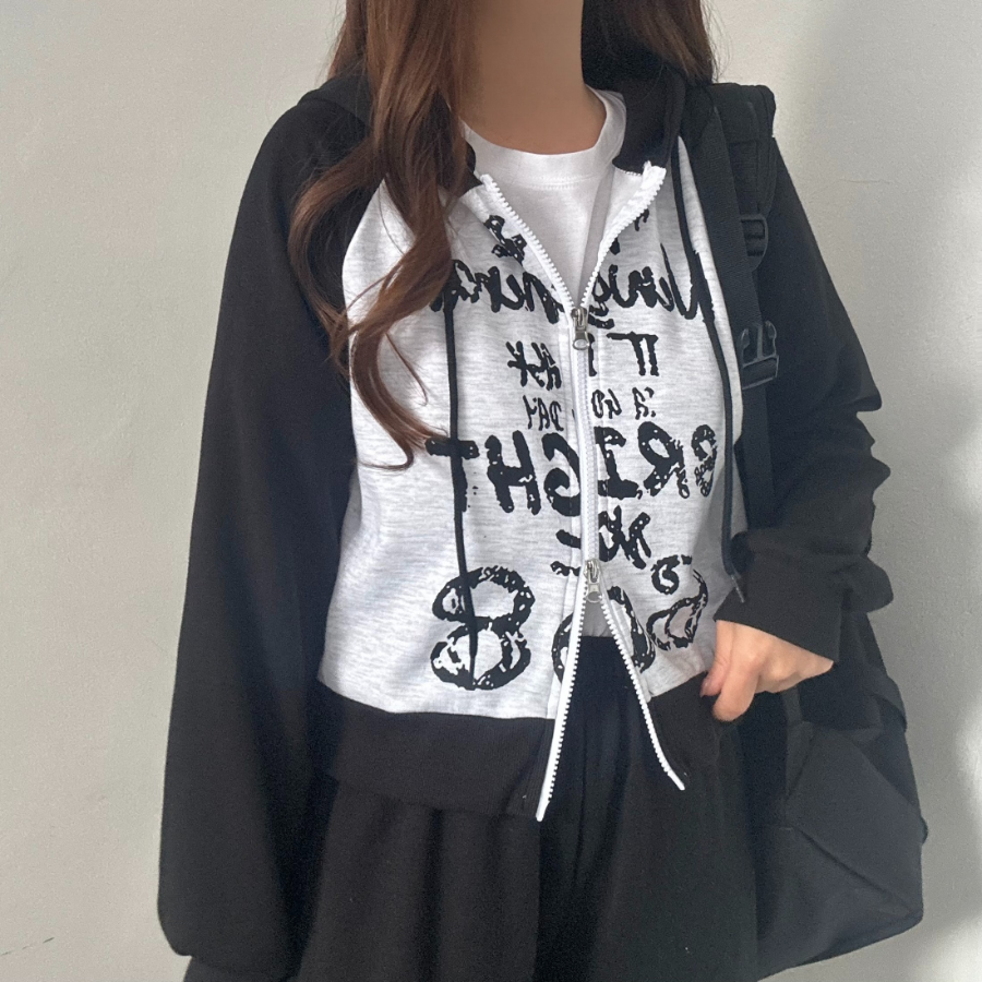 Two-Way – толстовка Raglan Cropped Sweatshirt Zip-Up