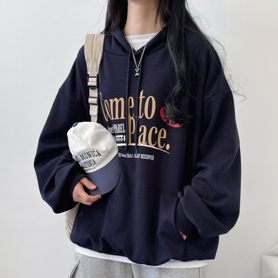 Place – худи Place Lettering Oversized Hoodie