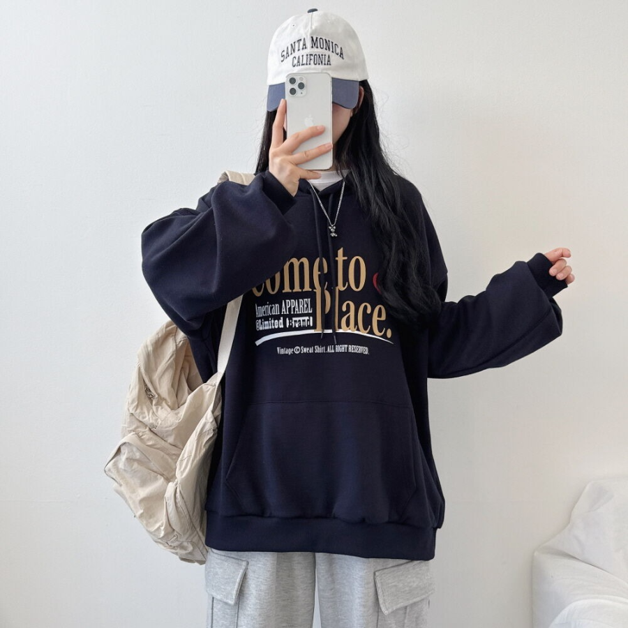 Place – худи Place Lettering Oversized Hoodie