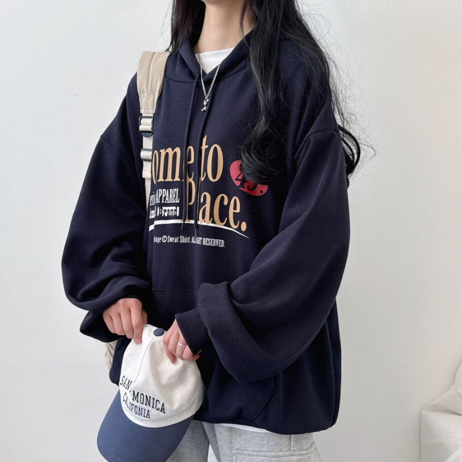 Place – худи Place Lettering Oversized Hoodie