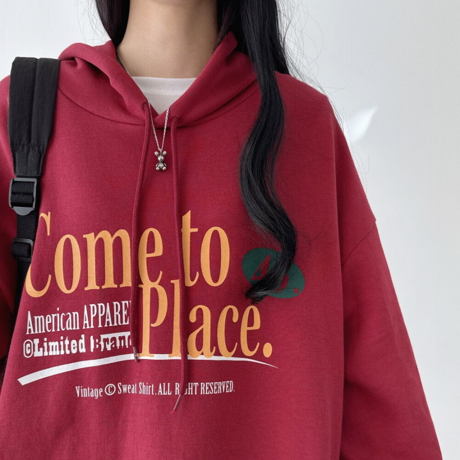 Place – худи Place Lettering Oversized Hoodie