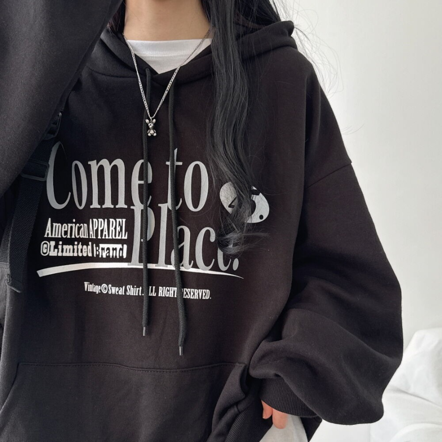 Place – худи Place Lettering Oversized Hoodie