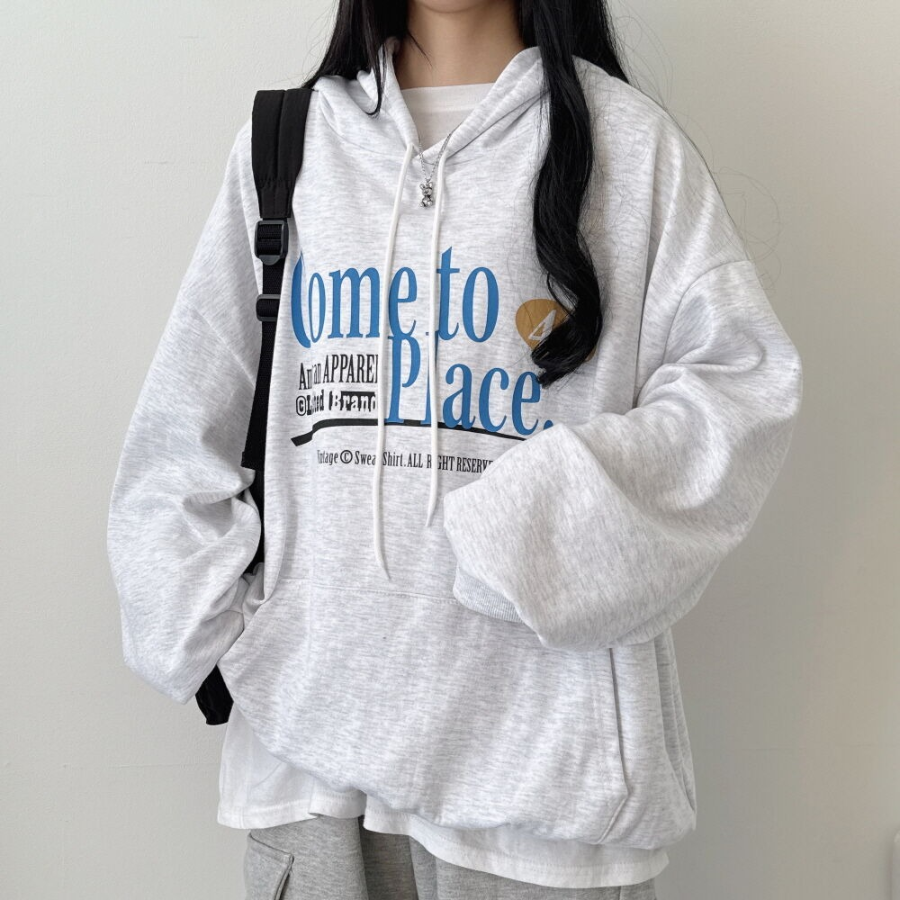 Place – худи Place Lettering Oversized Hoodie