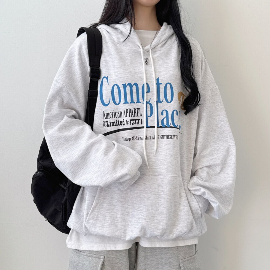 Place – худи Place Lettering Oversized Hoodie