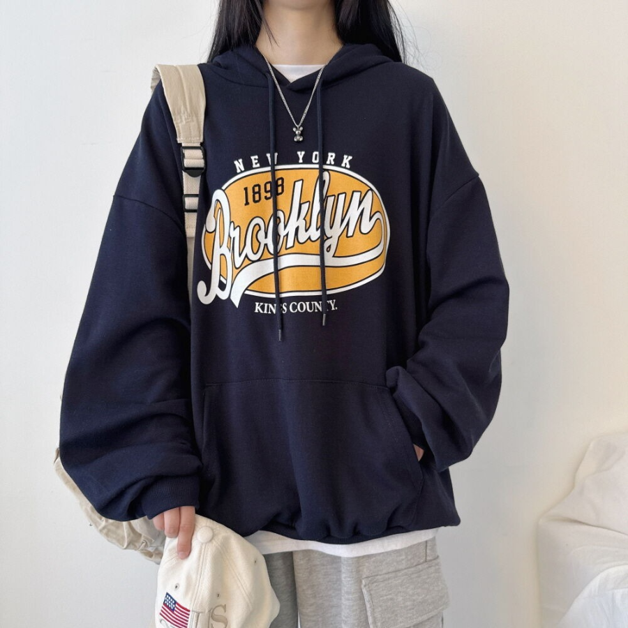 Brooklyn – худи Brooklyn Lettering Oversized Hoodie