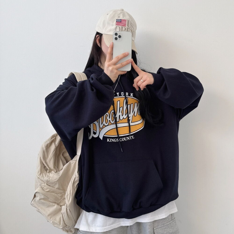 Brooklyn – худи Brooklyn Lettering Oversized Hoodie