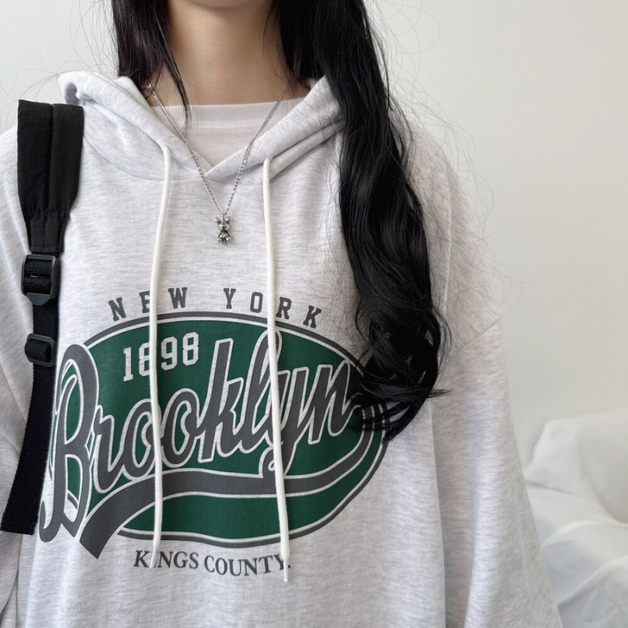 Brooklyn – худи Brooklyn Lettering Oversized Hoodie