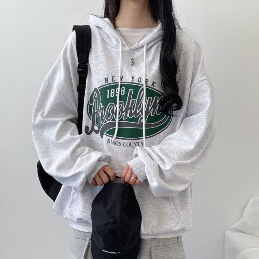 Brooklyn – худи Brooklyn Lettering Oversized Hoodie