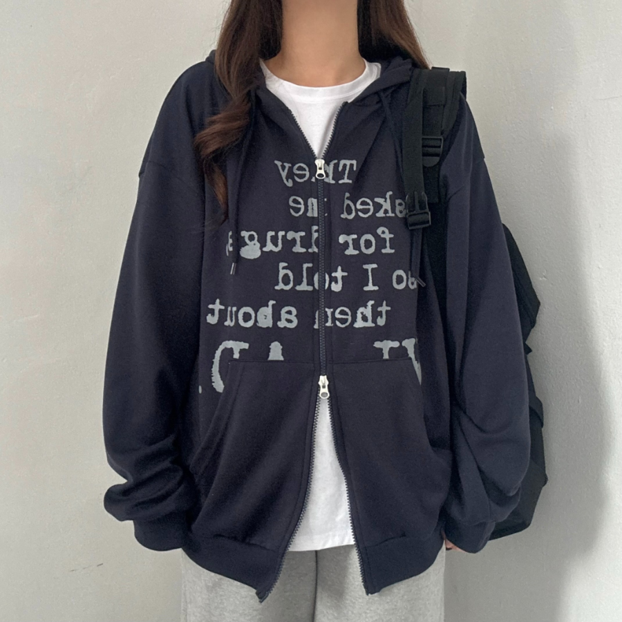 Two-Way – толстовка Two-Way Lettering Zip-Up Sweatshirt