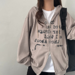 Two-Way – толстовка Two-Way Lettering Zip-Up Sweatshirt