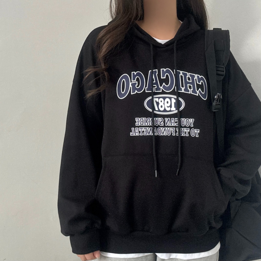 Lovely – худи Simple Lettering Hoodie