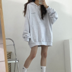 Oversized Earth Lettering Hoodie