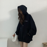 Oversized Earth Lettering Hoodie