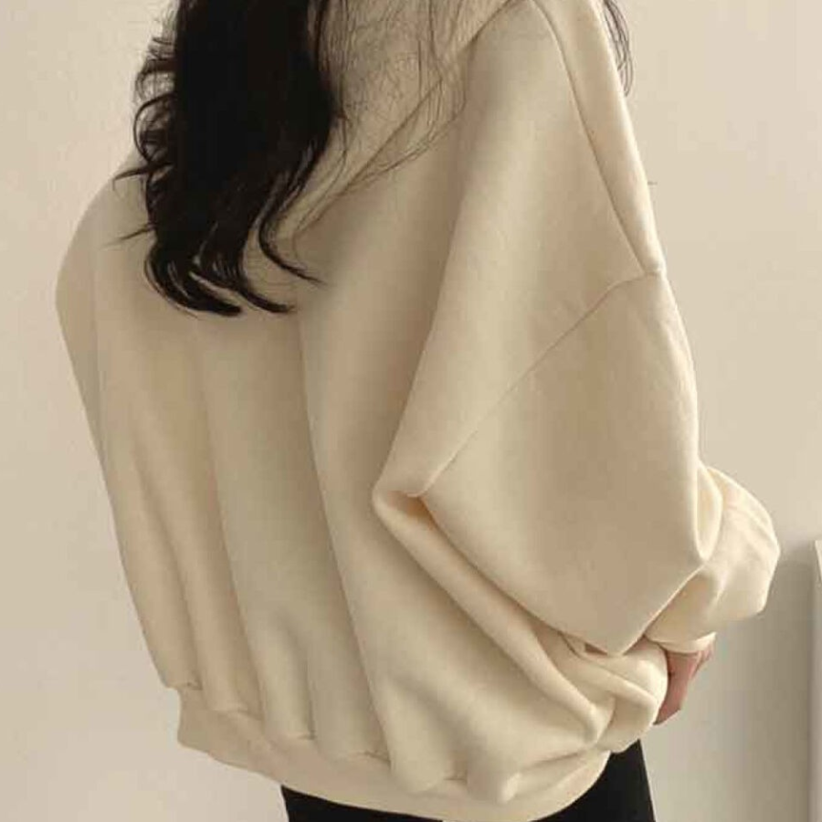 Casual Daily – оверсайз худи с V-образным вырезом