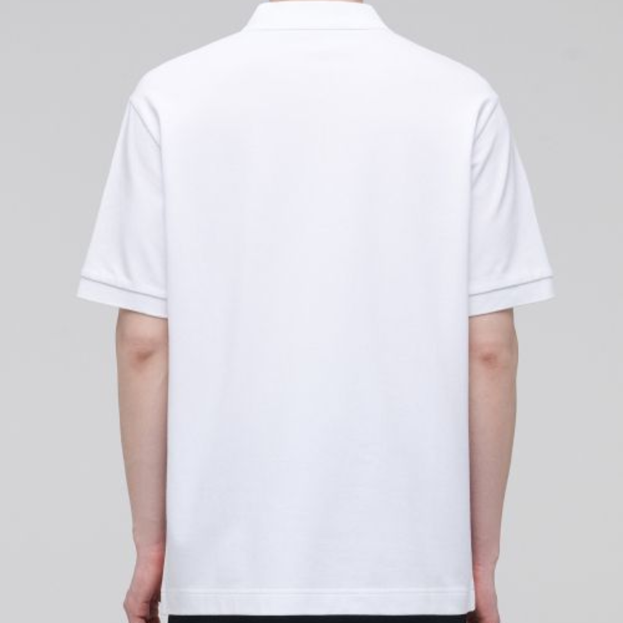 [Cool Standard] Piqué Polo Shirt [White]