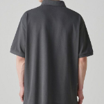 [Cool Standard] Relaxed Fit Piqué Polo Shirt [Gunmetal]