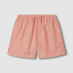 JAJU Seersucker Check 3/4 Pajama Set (Light Orange) — лёгкость, которая создаёт настроение уюта