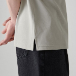 [Cool Standard] Relaxed Fit Piqué Polo Shirt [Mushroom]