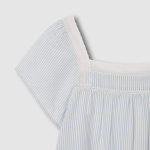 JAJU Seersucker Shirring Pajama Set (Light Blue) — нежность, которую хочется носить каждый вечер