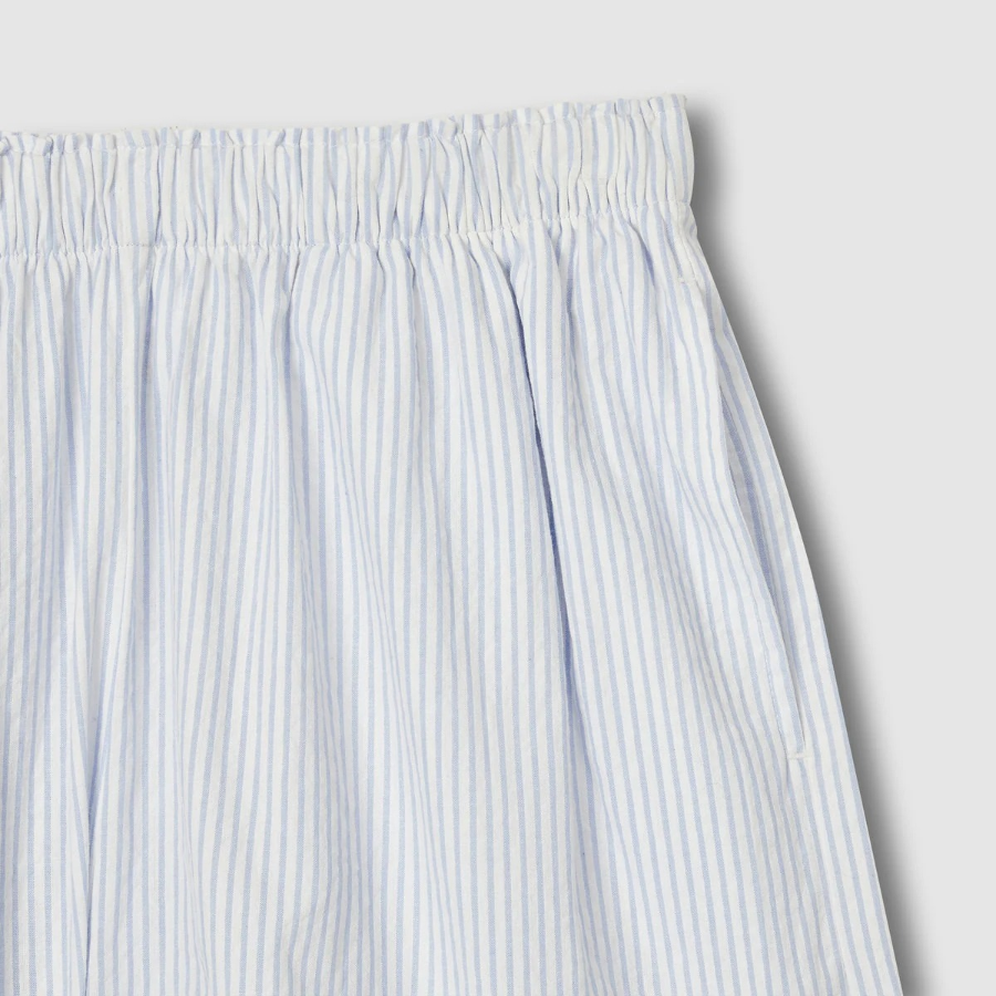 JAJU Seersucker Shirring Pajama Set (Light Blue) — нежность, которую хочется носить каждый вечер