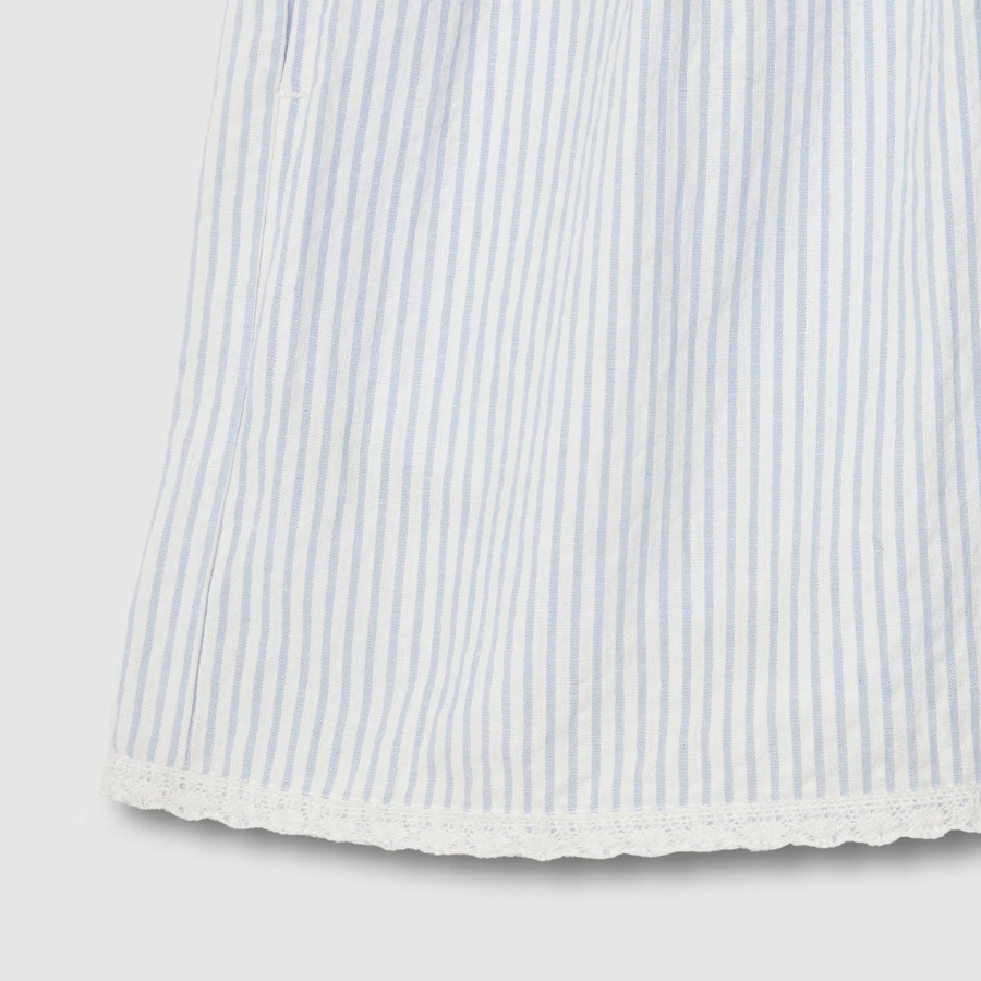 JAJU Seersucker Shirring Pajama Set (Light Blue) — нежность, которую хочется носить каждый вечер