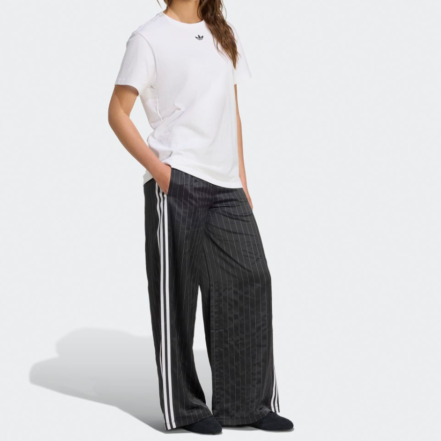 Adidas Pinstripe Satin Pants