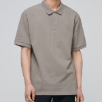 Relaxed Fit Piqué Polo Shirt [Dusty Beige]