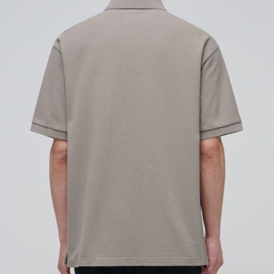 Relaxed Fit Piqué Polo Shirt [Dusty Beige]