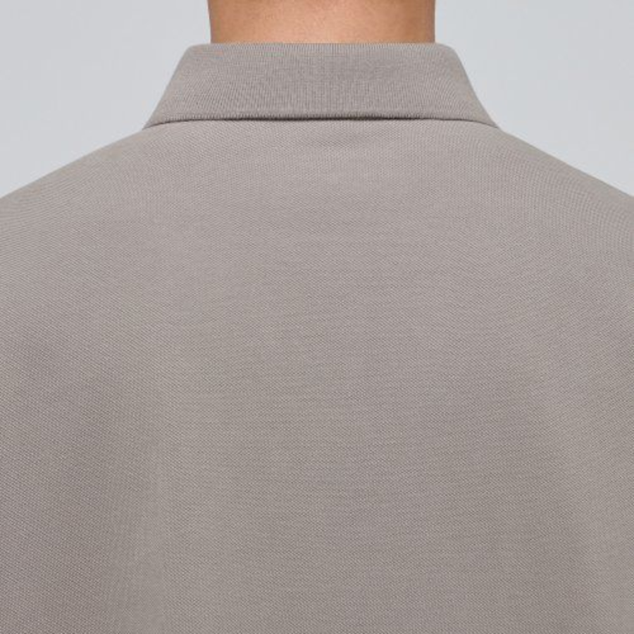 Relaxed Fit Piqué Polo Shirt [Dusty Beige]