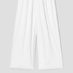 KUHO Shirring Wide Fit Pants - White