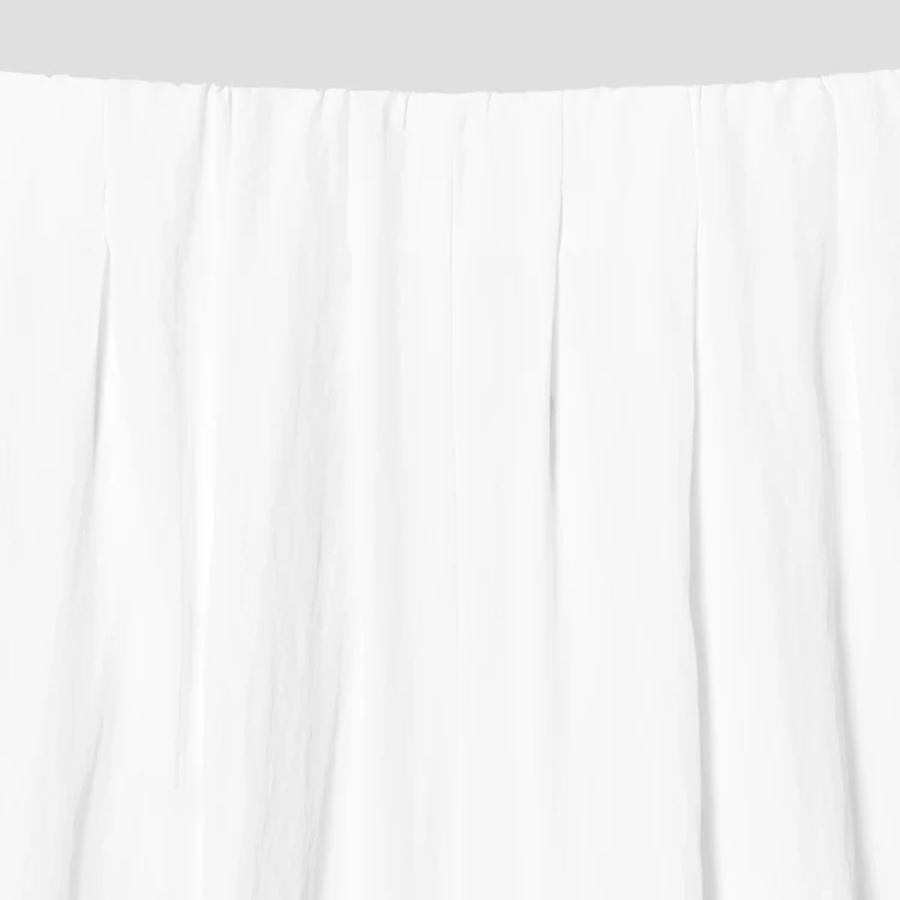 KUHO Shirring Wide Fit Pants - White