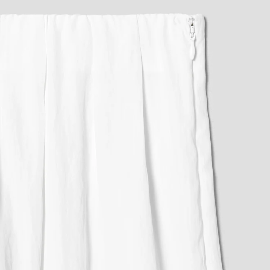 KUHO Shirring Wide Fit Pants - White