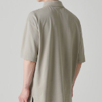 [Cool Standard] Oversized Piqué Polo Shirt [Greyish Beige]