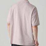 [Cool Standard] Relaxed Fit Piqué Polo Shirt [Desert Pink]
