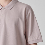 [Cool Standard] Relaxed Fit Piqué Polo Shirt [Desert Pink]