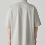 [Cool Standard] Oversized Piqué Polo Shirt [Mushroom]