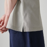 [Cool Standard] Oversized Piqué Polo Shirt [Mushroom]