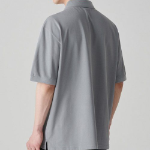 [Cool Standard] Relaxed Fit Piqué Polo Shirt [Light Grey]