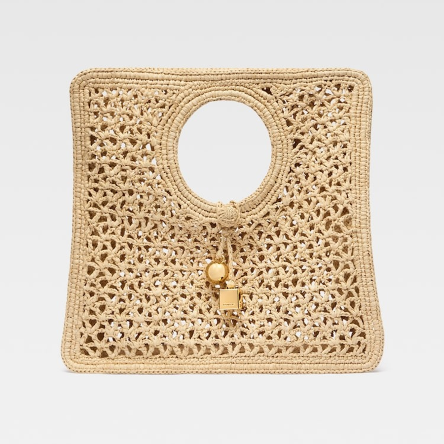 JACQUEMUS Le Petit Carre Spiaggia - Natural