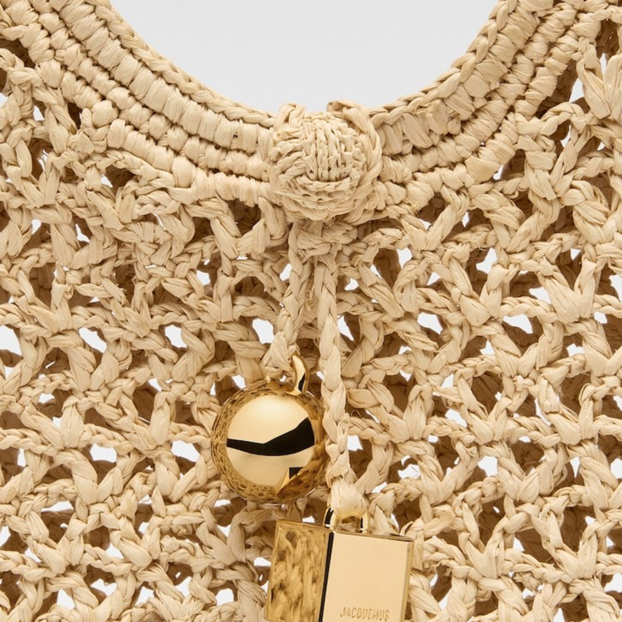 JACQUEMUS Le Petit Carre Spiaggia - Natural