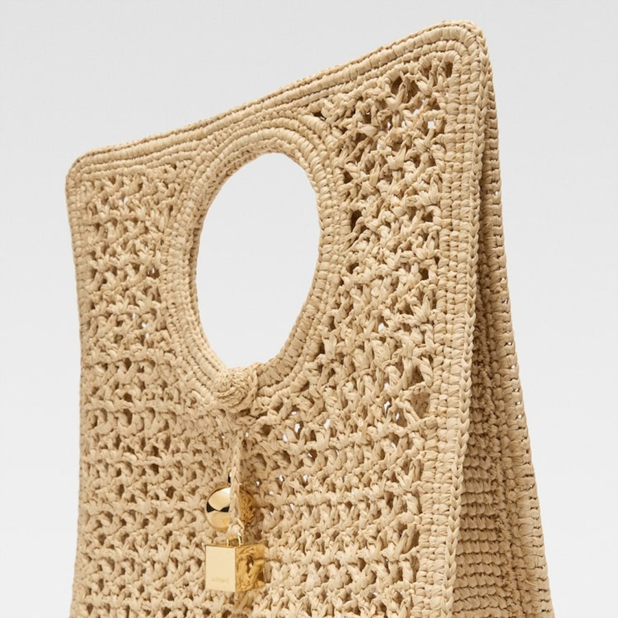 JACQUEMUS Le Petit Carre Spiaggia - Natural