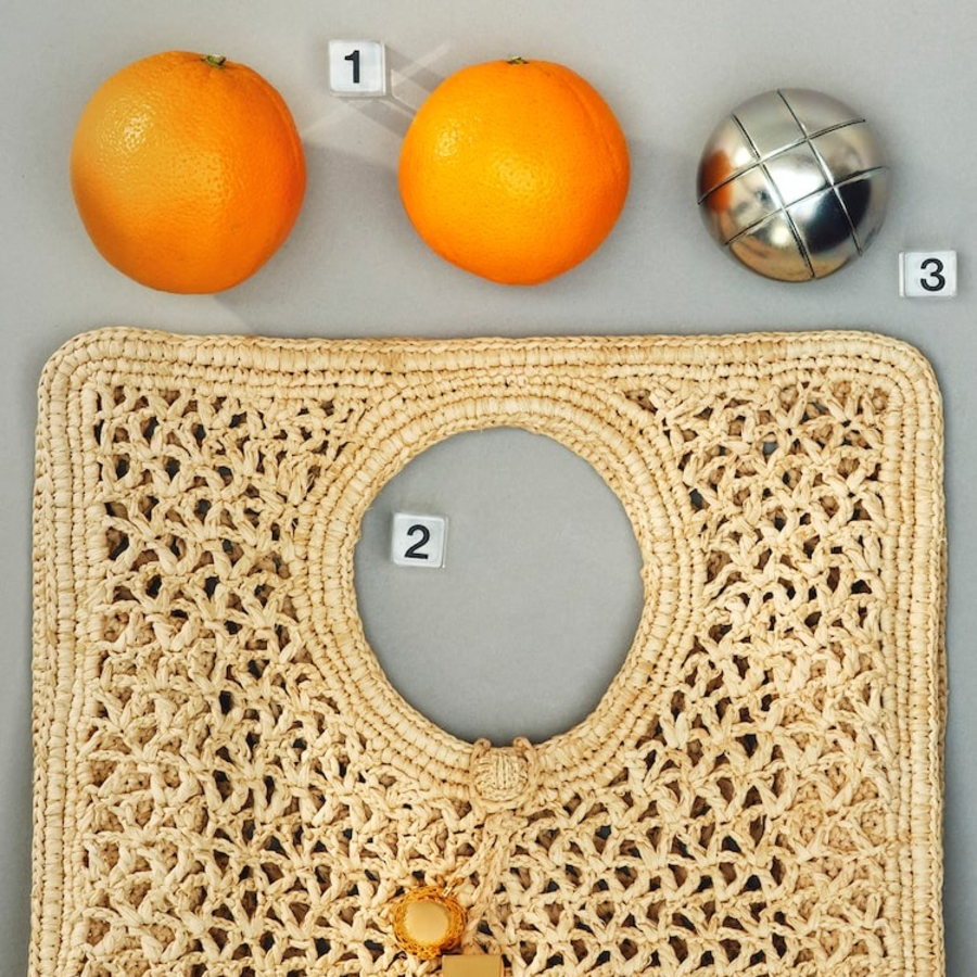 JACQUEMUS Le Petit Carre Spiaggia - Natural