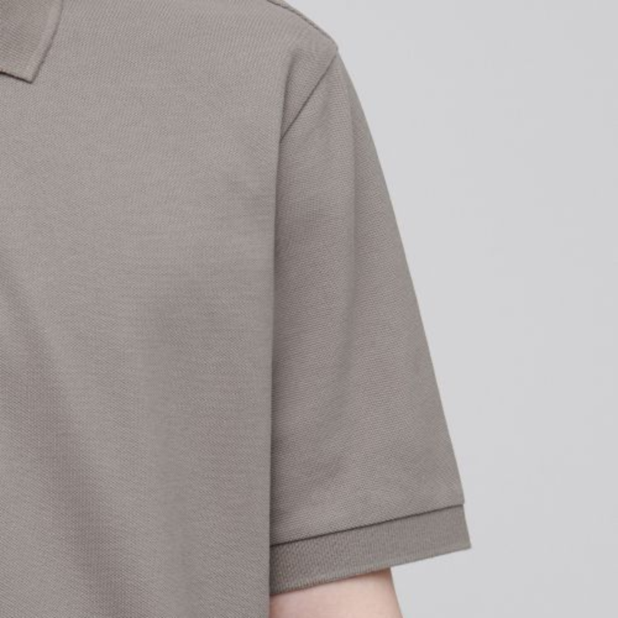 Basic Piqué Polo Shirt [Dusty Beige]