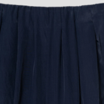 KUHO Shirring Wide Fit Pants - Navy