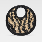 JACQUEMUS Le Petit Rond Spiaggia - Natural / Black